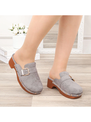 Sabot pour femme gris