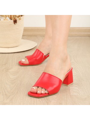 Sabot femme rouge