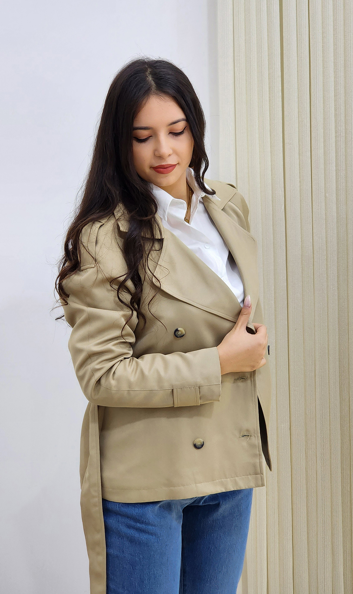 trench court pour femme
